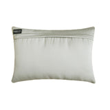 Gray Satin Lumbar Cushion Cover - Radiant Charm