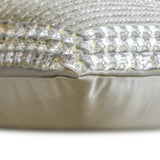 Gray Satin Lumbar Cushion Cover - Radiant Charm