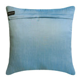 Blue Celebrations - Aqua Blue Art Silk Decorative Euro Sham