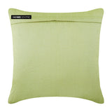 Leafy Days - Green Art Silk Throw Cushion Cover