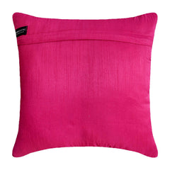 Fuchsia Power - Fuchsia Pink Art Silk Decorative Euro Sham