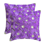 Lavender Roses - Lavender Art Silk Decorative Euro Sham