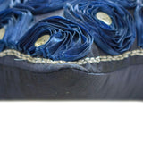Navy Paradise - Navy Blue Art Silk Decorative Euro Sham