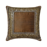Ethnic Origins - Brown Art Silk Throw Pillow Cover