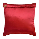 Dreamy Rust - Orange Silk Throw Cushion Cover