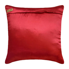 Dreamy Rust - Orange Silk Throw Pillow Cover