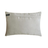 Silver Velvet Lumbar Cushion Cover - Crystal Frostline