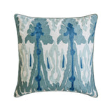 Blue Mirage - Cotton Blue Decorative Bed Runner and Cushion Cover