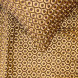 Honeycomb Luxe - Jacquard Gold Decorative Bed Runner and Cushion Cover