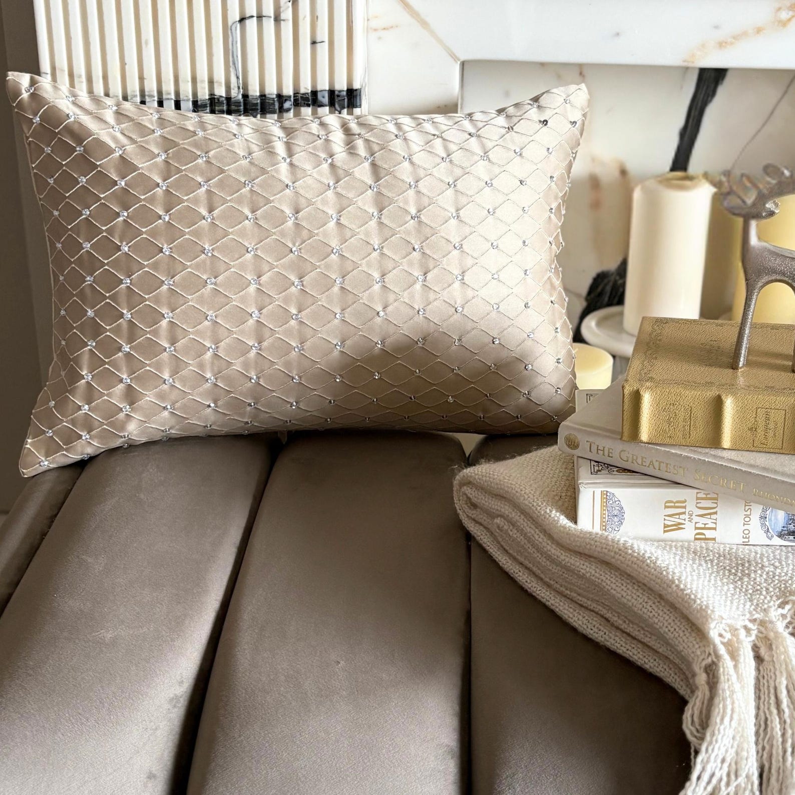 Crystal Matrix Lumbar Cushion Cover