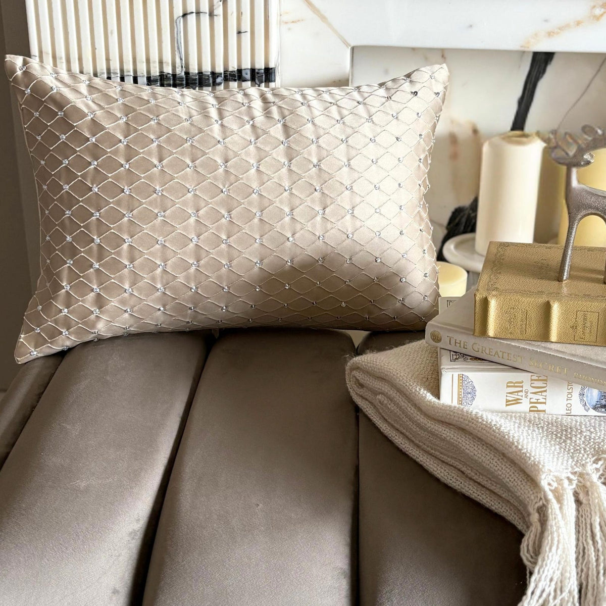 Crystal Matrix Lumbar Cushion Cover