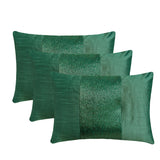 Green Center - Art Silk Green Decorative Lumbar Pillow Cover