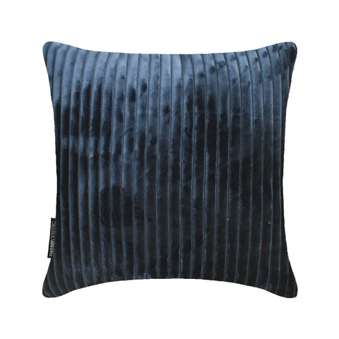 Navy Blue Lines Throw Cushion Cover