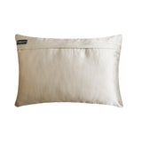 Ivory Satin Lumbar Cushion Cover - Pearl Enigma
