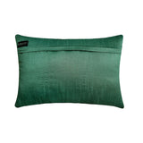 Green Center - Art Silk Green Decorative Lumbar Pillow Cover