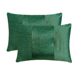Green Center - Art Silk Green Decorative Lumbar Pillow Cover