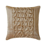 Knotty Pearl Beige - Pearl Beige Velvet Throw Pillow Cover