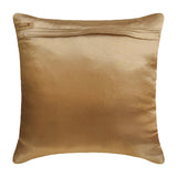 Dreamy Gold - Gold Crushed Art Silk Throw Pillow Cover
