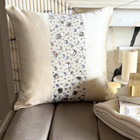 Crystal Glitter Throw Cushion Cover