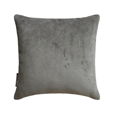 Dark Gray Cords Throw Cushion Cover