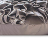Gray Satin Lumbar Cushion Cover - Gleam And Glamour