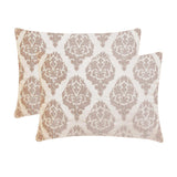 Pink Jacquard Lumbar Cushion Cover - Blush Chateau