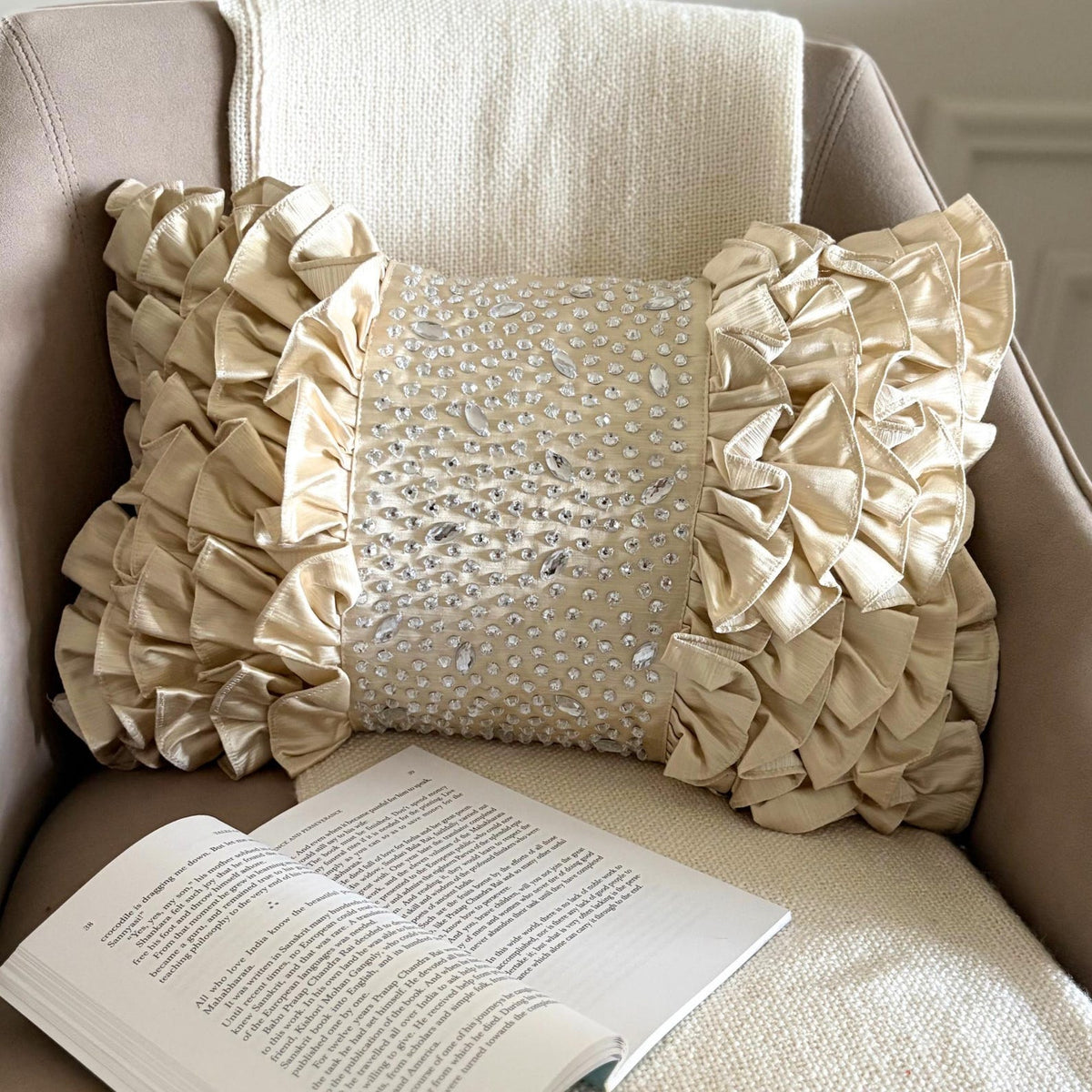 Gleam And Grace Lumbar Cushion Cover
