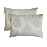 Gray Jacquard Lumbar Cushion Cover - Windsor Grace