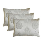 Gray Jacquard Lumbar Cushion Cover - Windsor Grace