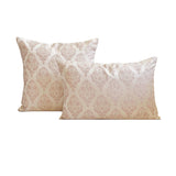 Pink Jacquard Lumbar Cushion Cover - Blush Chateau