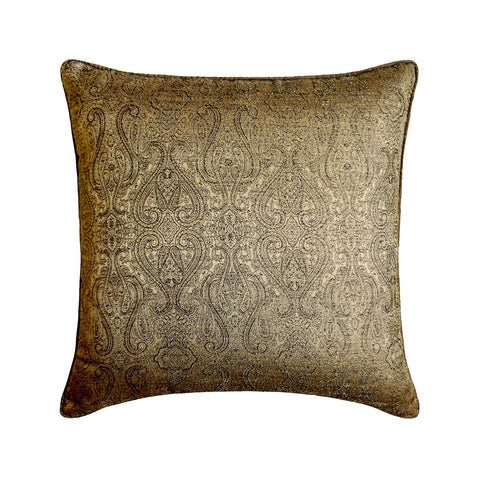Golden Cascade Throw Cushion Cover