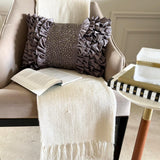 Gray Satin Lumbar Cushion Cover - Gleam And Glamour