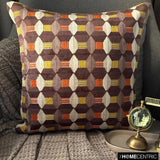 Orange Patterns - Velvet Orange Decorative Bed Runner and Cushion Cover