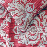 Crimson Damask - Jacquard Red Decorative Bed Runner and Cushion Cover