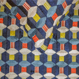 Blue Patterns - Velvet Blue Decorative Bed Runner and Cushion Cover