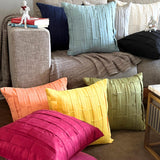 Green Love Tune - Green Suede Throw Cushion Cover