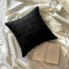 Black Love Tune - Black Suede Decorative Euro Sham