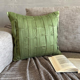 Green Love Tune - Green Suede Throw Cushion Cover