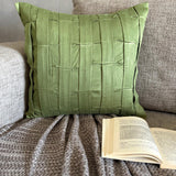 Green Love Tune - Green Suede Throw Cushion Cover