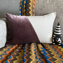 Velutinous Wine Lumbar Pillow Cover
