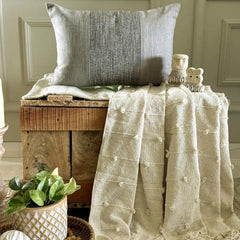 Sage Green Linen Lumbar Cushion Cover - June Sage