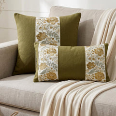 Olive Grace Lumbar Cushion Cover