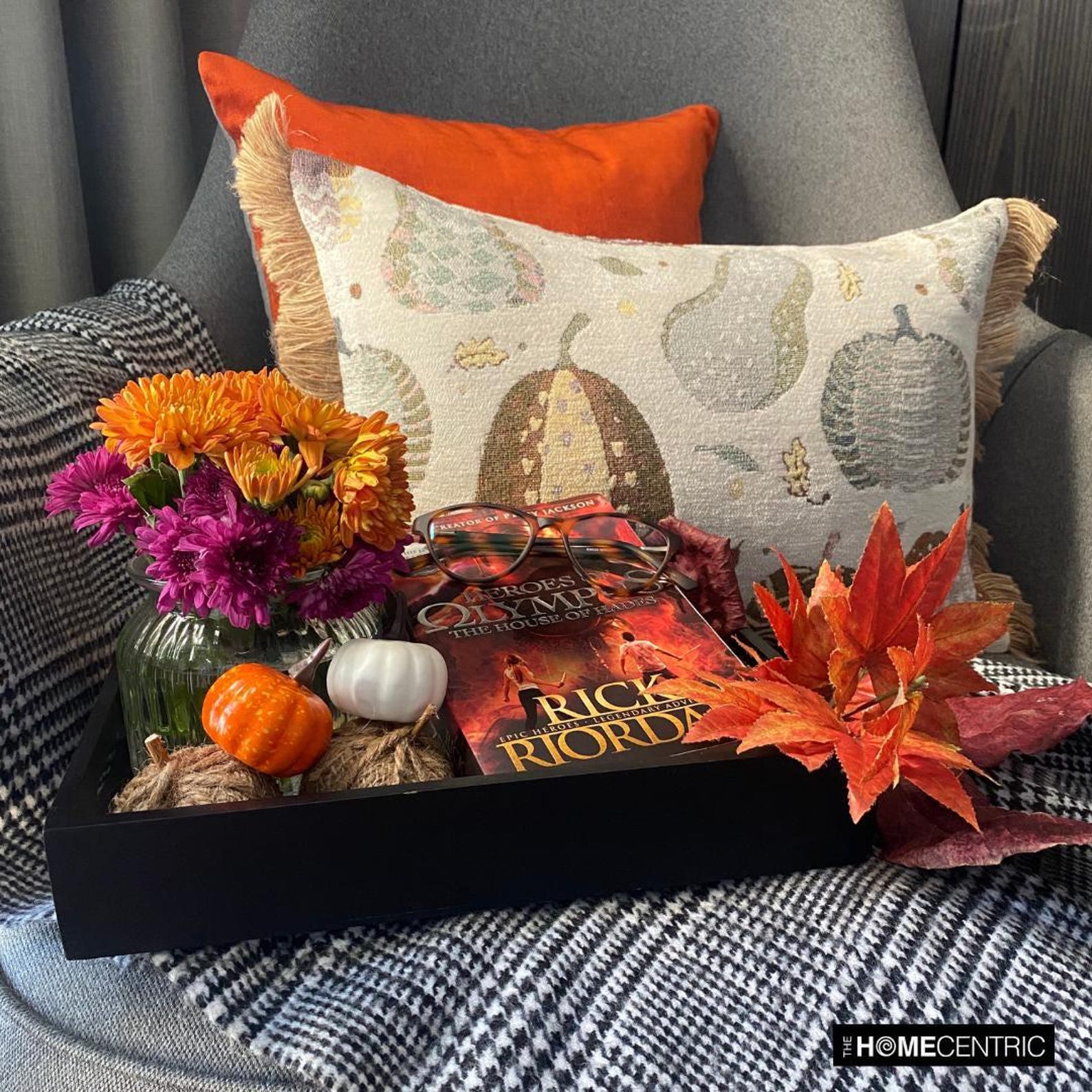 Cozy Pumpkins Lumbar Cushion Cover