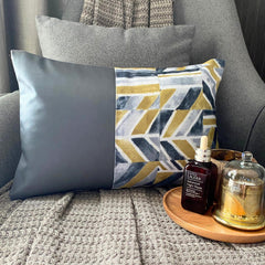 Playful Patch Lumbar Pillow Cover