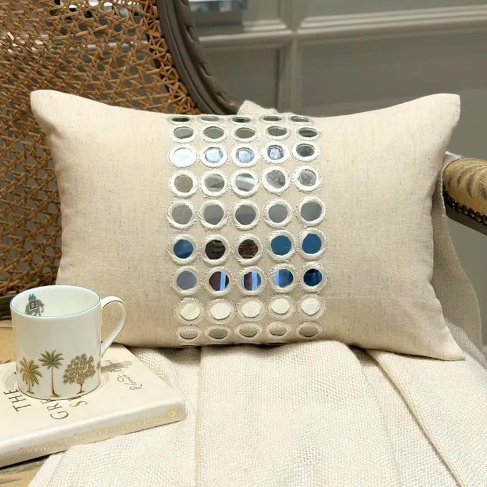 Aaina Lumbar Pillow Cover
