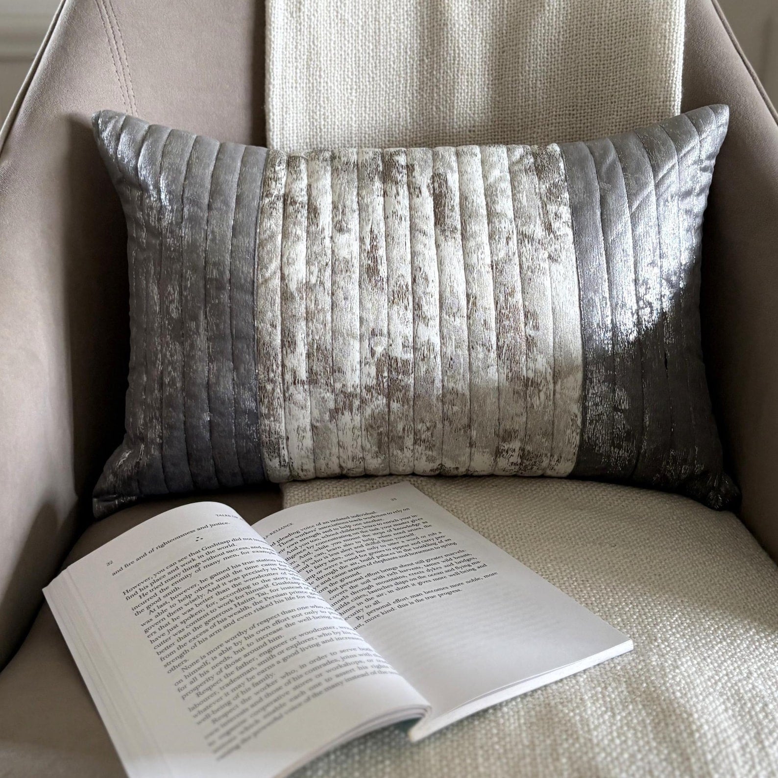Foil Palette Lumbar Pillow Cover