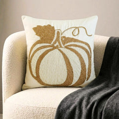 Bejeweled Pumpkin Throw Cushion Cover