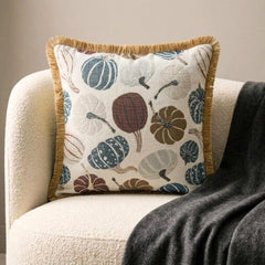 Cinnamon Pumpkins Throw Cushion Cover