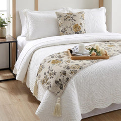 Royal Meadow Decorative Bed Runner and Cushion Cover