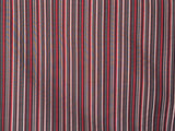 Broadway Red Stripes Printed Velvet Fabric By The Metre